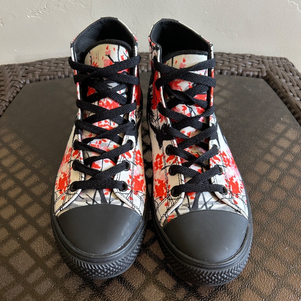 RAAD Unisex Japanese Style Samurai Mountain High Top Sneakers Size 7.5M/9W